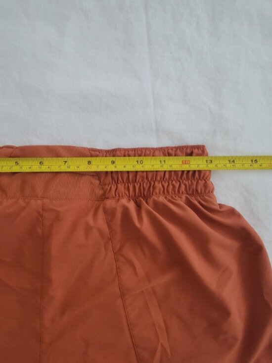 Nike Tempo Shorts Women's Size S Orange Dri-FIT High Rise Running Athletic Gym - Picture 4 of 5